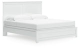 Bostwick Shoals White King Panel Bed by Ashley at Eve Furniture