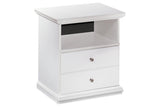 Bostwick Shoals White Nightstand by Ashley at Eve Furniture