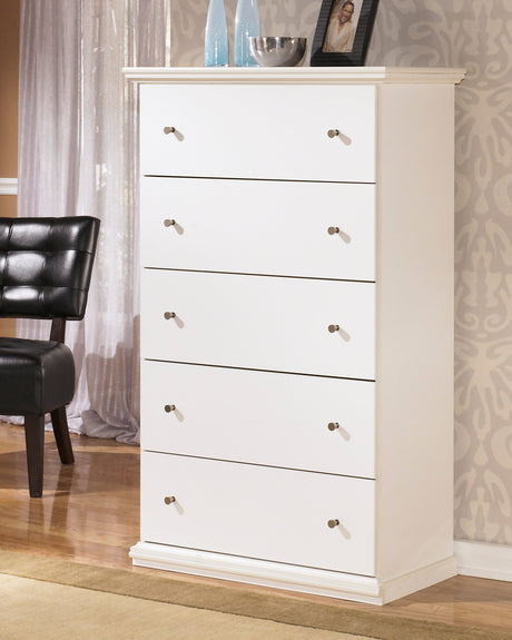 Bostwick Shoals White Panel Bedroom Set by Ashley at Eve Furniture