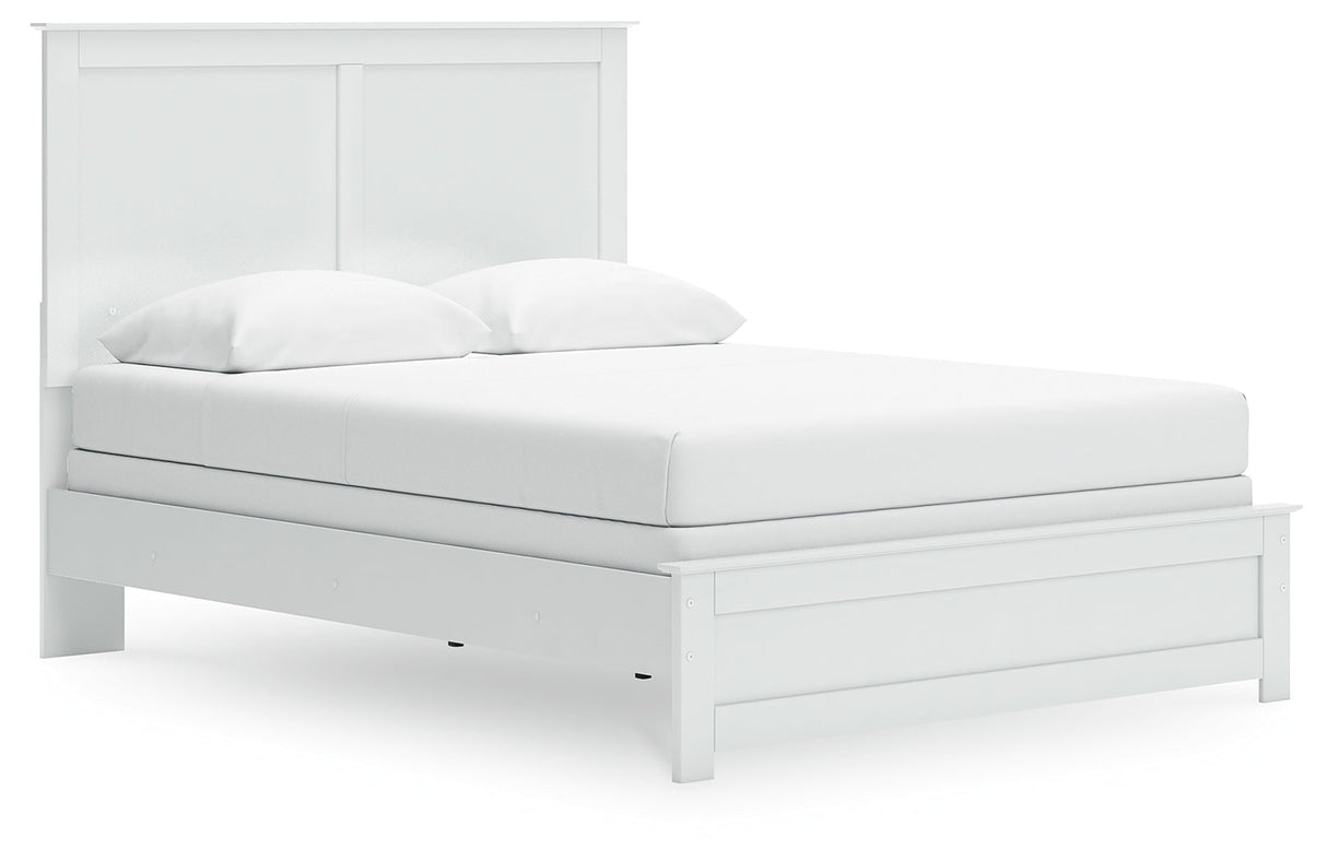 Bostwick Shoals White Queen Panel Bed by Ashley at Eve Furniture