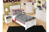 Bostwick Shoals White Twin Panel Bed by Ashley at Eve Furniture