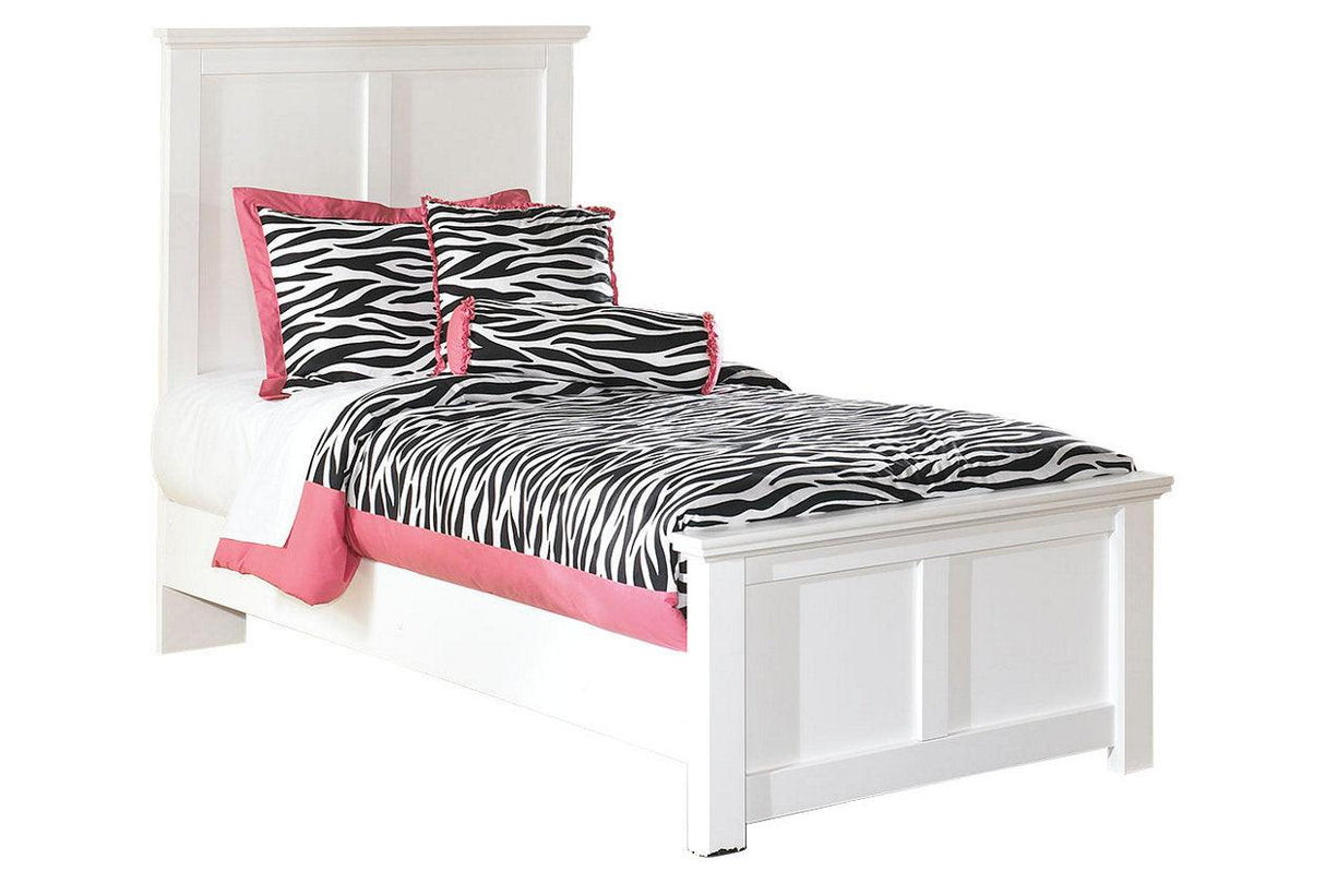 Bostwick Shoals White Twin Panel Bed by Ashley at Eve Furniture