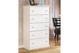 Bostwick Shoals White Chest of Drawers by Ashley at Eve Furniture