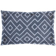 Boswell II Blue Diamond Patterned Pillow Cover w/Down Filler, Set of 2 by Mercana at Eve Furniture