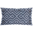Boswell III Blue Diamond Patterned Pillow Cover by Mercana at Eve Furniture