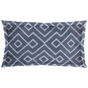 Boswell III Blue Diamond Patterned Pillow Cover by Mercana at Eve Furniture
