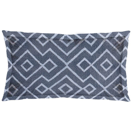 Boswell III Blue Diamond Patterned Pillow Cover by Mercana at Eve Furniture