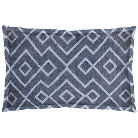 Boswell III Blue Diamond Patterned Pillow Cover by Mercana at Eve Furniture