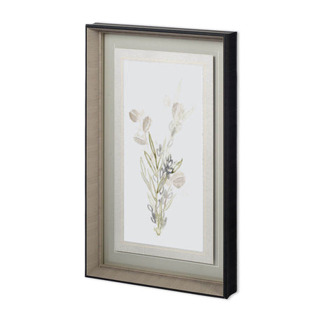 Botanica Whimsy II by June Erica Vess Hand Embellished Textured Framed Art Print Matted under Glass by Mercana at Eve Furniture