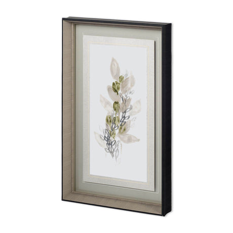 Botanica Whimsy III by June Erica Vess Hand Embellished Textured Framed Art Print Matted under Glass by Mercana at Eve Furniture