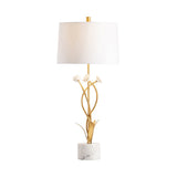 Botanical Garden Gold/White Table Lamp (Set of 2) by Crestview at Eve Furniture