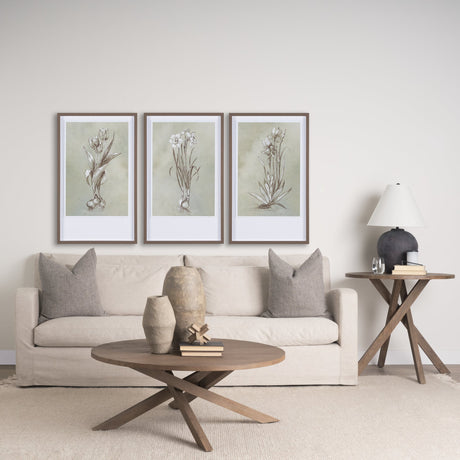 Botanical Sketch I (green) by Mercana Studio Hand Embellished Framed Art Print Matted under Glass by Mercana at Eve Furniture