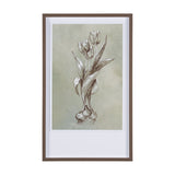 Botanical Sketch I (green) by Mercana Studio Hand Embellished Framed Art Print Matted under Glass by Mercana at Eve Furniture