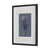 Botanical sketches I (Blue) by Mercana Studio Hand Embellished Framed Art Print Matted under Glass by Mercana at Eve Furniture