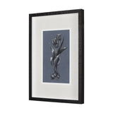 Botanical sketches I (Blue) by Mercana Studio Hand Embellished Framed Art Print Matted under Glass by Mercana at Eve Furniture