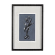 Botanical sketches I (Blue) by Mercana Studio Hand Embellished Framed Art Print Matted under Glass by Mercana at Eve Furniture