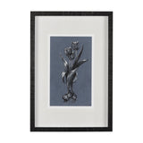 Botanical sketches I (Blue) by Mercana Studio Hand Embellished Framed Art Print Matted under Glass by Mercana at Eve Furniture