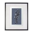 Botanical sketches I (Blue) by Mercana Studio Hand Embellished Framed Art Print Matted under Glass by Mercana at Eve Furniture