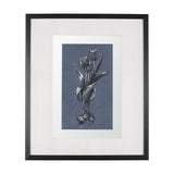 Botanical sketches I (Blue) by Mercana Studio Hand Embellished Framed Art Print Matted under Glass by Mercana at Eve Furniture