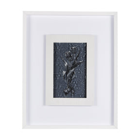 Botanical sketches I (Blue) by Mercana Studio Hand Embellished Framed Art Print Matted under Glass by Mercana at Eve Furniture