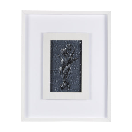 Botanical sketches I (Blue) by Mercana Studio Hand Embellished Framed Art Print Matted under Glass by Mercana at Eve Furniture