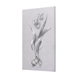 Botanical sketches I (Grey) by Mercana Studio a Hand Embellished Textured Canvas by Mercana at Eve Furniture
