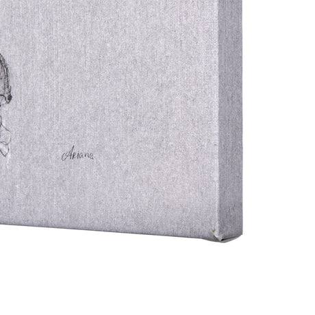 Botanical sketches I (Grey) by Mercana Studio a Hand Embellished Textured Canvas by Mercana at Eve Furniture