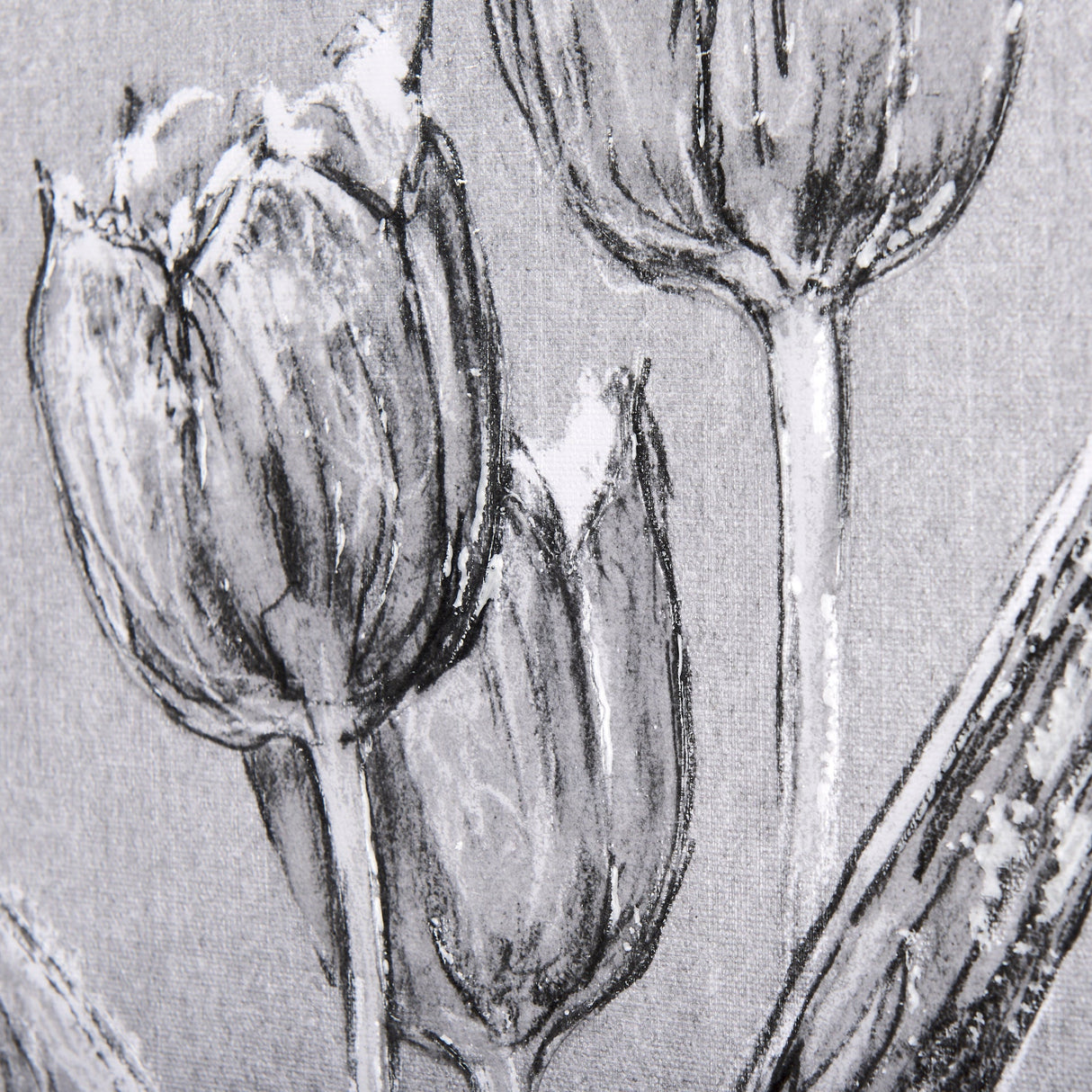 Botanical sketches I (Grey) by Mercana Studio a Hand Embellished Textured Canvas by Mercana at Eve Furniture