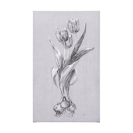 Botanical sketches I (Grey) by Mercana Studio a Hand Embellished Textured Canvas by Mercana at Eve Furniture