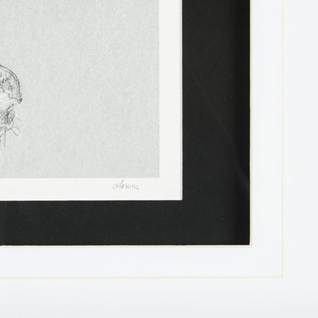 Botanical sketches I (Grey) by Mercana Studio Hand Embellished Framed Art Print Matted under Glass by Mercana at Eve Furniture