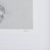Botanical sketches I (Grey) by Mercana Studio Hand Embellished Framed Art Print Matted under Glass by Mercana at Eve Furniture