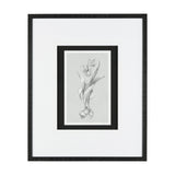 Botanical sketches I (Grey) by Mercana Studio Hand Embellished Framed Art Print Matted under Glass by Mercana at Eve Furniture