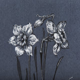 Botanical sketches II (Blue) by Mercana Studio Hand Embellished Framed Art Print Matted under Glass by Mercana at Eve Furniture