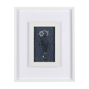 Botanical sketches II (Blue) by Mercana Studio Hand Embellished Framed Art Print Matted under Glass by Mercana at Eve Furniture