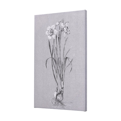 Botanical sketches II (Grey) by Mercana Studio a Hand Embellished Textured Canvas by Mercana at Eve Furniture