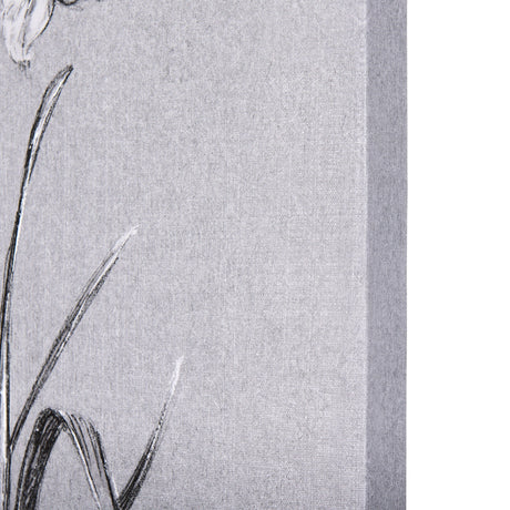 Botanical sketches II (Grey) by Mercana Studio a Hand Embellished Textured Canvas by Mercana at Eve Furniture