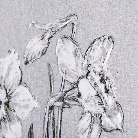 Botanical sketches II (Grey) by Mercana Studio a Hand Embellished Textured Canvas by Mercana at Eve Furniture