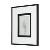 Botanical sketches II (Grey) by Mercana Studio Hand Embellished Framed Art Print Matted under Glass by Mercana at Eve Furniture