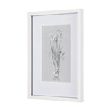Botanical sketches II (Grey) by Mercana Studio Hand Embellished Framed Art Print Matted under Glass by Mercana at Eve Furniture
