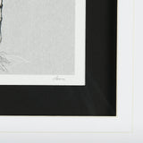 Botanical sketches II (Grey) by Mercana Studio Hand Embellished Framed Art Print Matted under Glass by Mercana at Eve Furniture