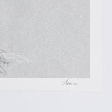 Botanical sketches II (Grey) by Mercana Studio Hand Embellished Framed Art Print Matted under Glass by Mercana at Eve Furniture