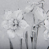 Botanical sketches II (Grey) by Mercana Studio Hand Embellished Framed Art Print Matted under Glass by Mercana at Eve Furniture