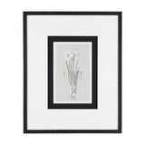 Botanical sketches II (Grey) by Mercana Studio Hand Embellished Framed Art Print Matted under Glass by Mercana at Eve Furniture