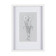 Botanical sketches II (Grey) by Mercana Studio Hand Embellished Framed Art Print Matted under Glass by Mercana at Eve Furniture