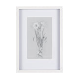 Botanical sketches II (Grey) by Mercana Studio Hand Embellished Framed Art Print Matted under Glass by Mercana at Eve Furniture