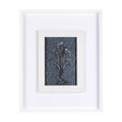 Botanical sketches III (Blue) by Mercana Studio Hand Embellished Framed Art Print Matted under Glass by Mercana at Eve Furniture