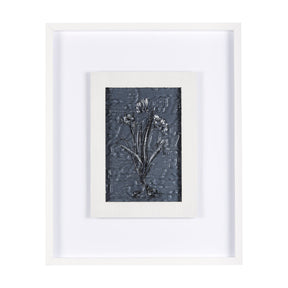 Botanical sketches III (Blue) by Mercana Studio Hand Embellished Framed Art Print Matted under Glass by Mercana at Eve Furniture