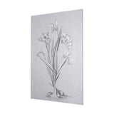 Botanical sketches III (Grey) by Mercana Studio a Hand Embellished Textured Canvas by Mercana at Eve Furniture