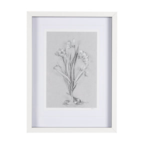 Botanical sketches III (Grey) by Mercana Studio Hand Embellished Framed Art Print Matted under Glass by Mercana at Eve Furniture