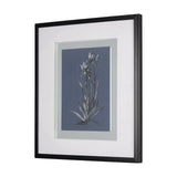 Botanical sketches IV (Blue) by Mercana Studio Hand Embellished Framed Art Print Matted under Glass by Mercana at Eve Furniture